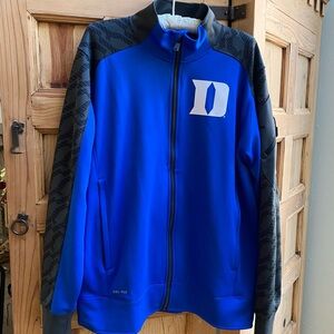 Nike Duke Blue Devils Full Zip Blue and Black Performance Jacket